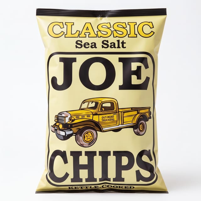 Joe Chips Classic Sea Salt.